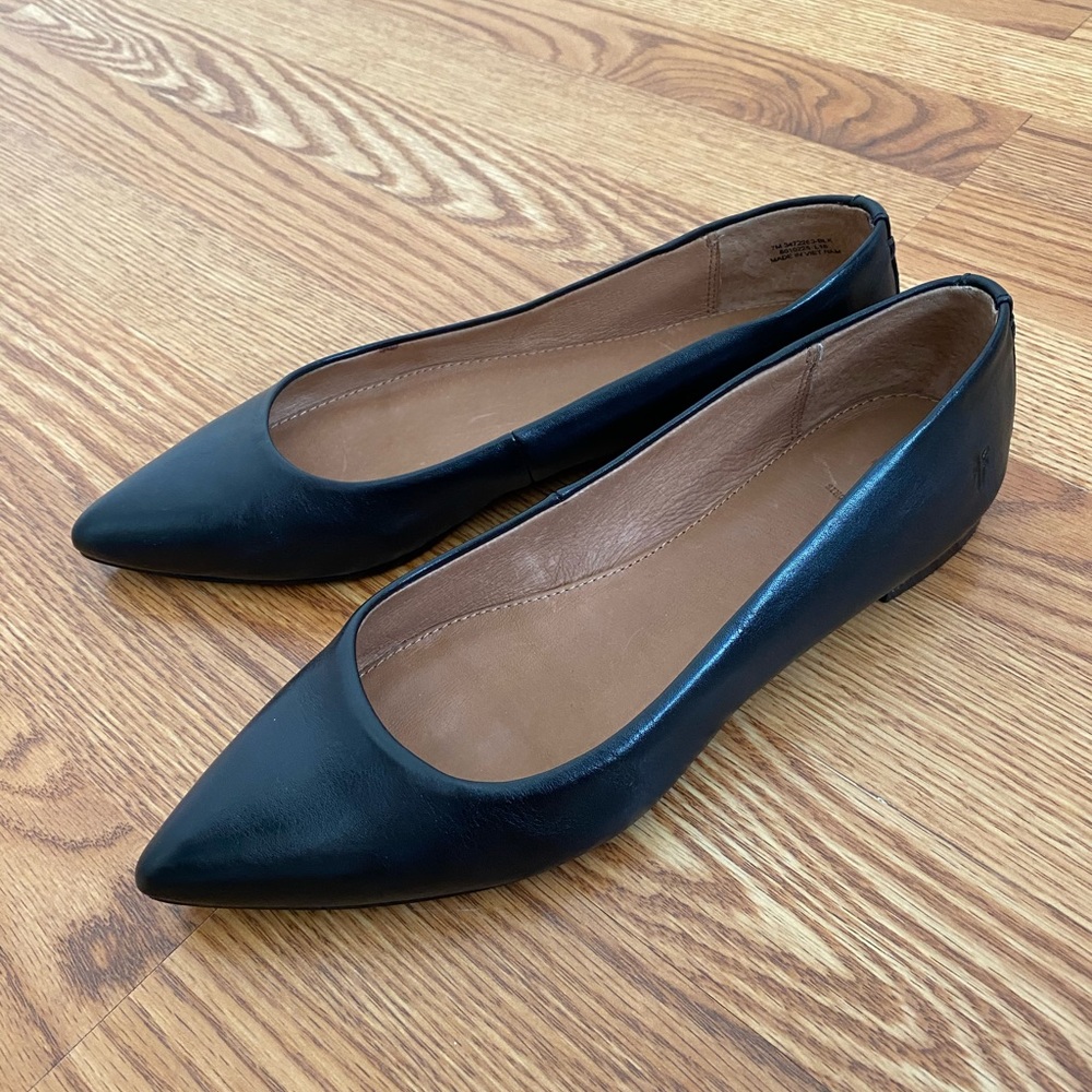 Frye Black Flats